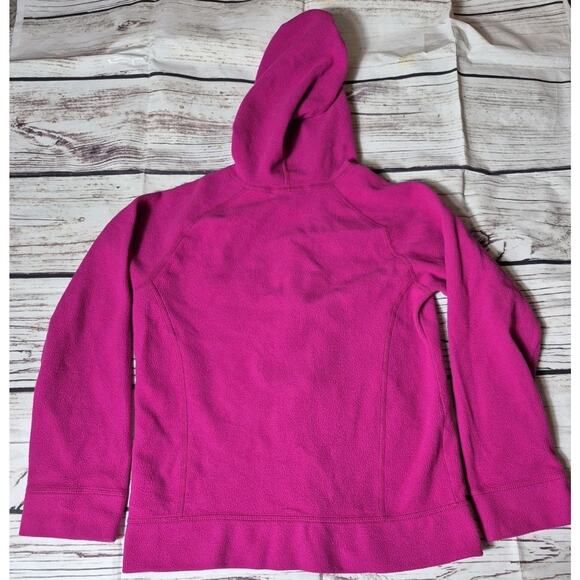 The North Face Hooded Fleece Jacket Pink Girls Size 14/16 Large, Full Zip - Picture 8 of 8
